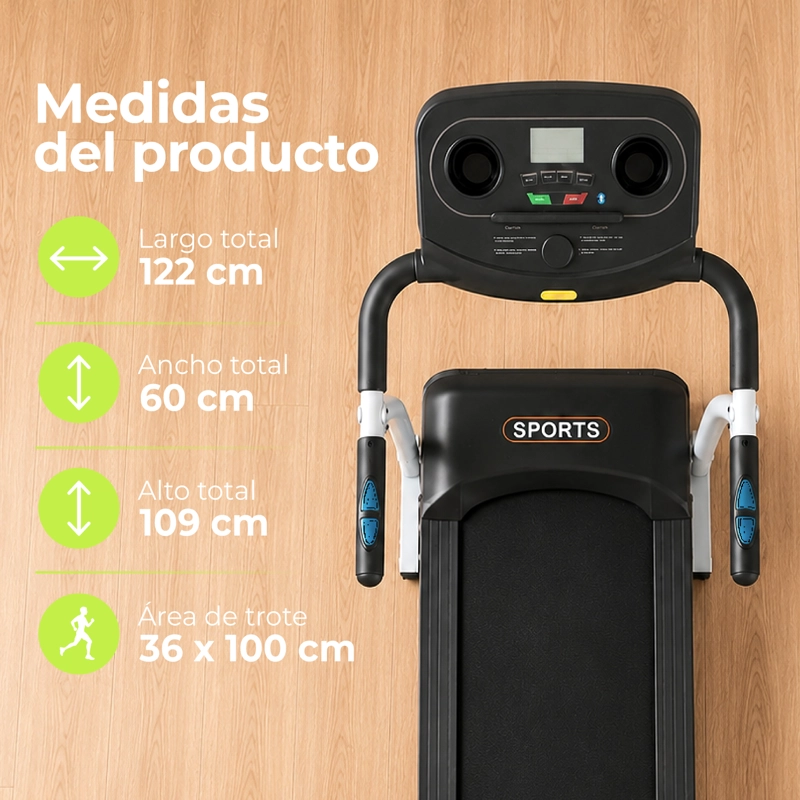 TROTADORA ELECTRICA 21K SPORTS 500W 12KM/H BLUETOOTH PLEGABLE - 3