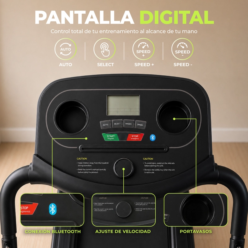 TROTADORA ELECTRICA 21K SPORTS 500W 12KM BLUETOOTH PLEGABLE - 4