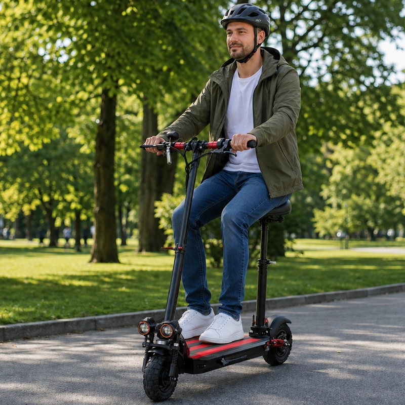 SCOOTER ELECTRICO CON ASIENTO 40KM/H PANTALLA LCD PLEGABLE - 2