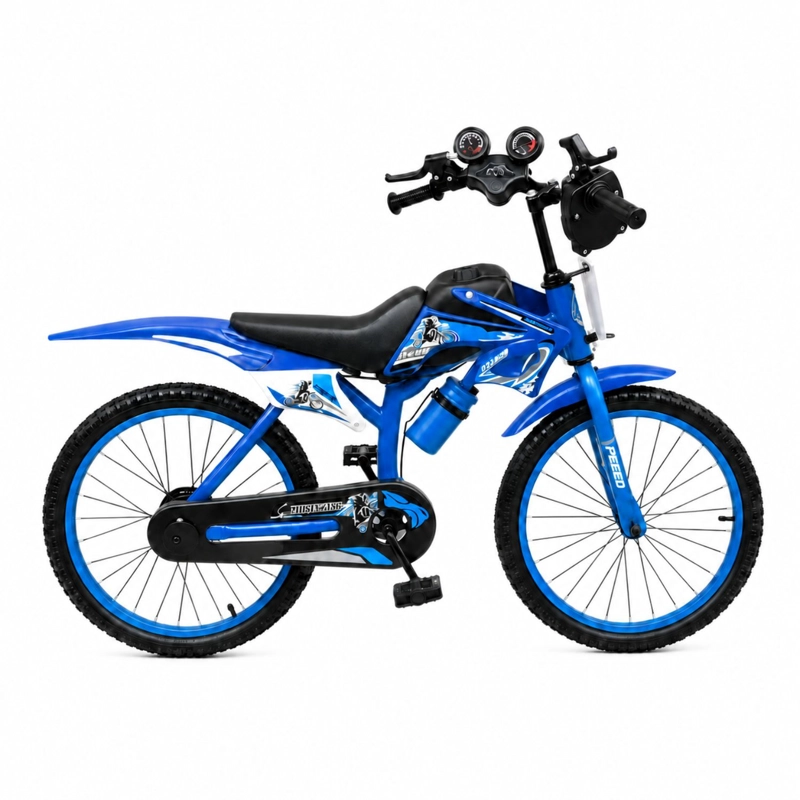 BICICLETA INFANTIL NIÑO DEPORTIVA MTB TODO TERRENO AZUL ARO 20 - 1