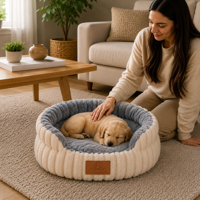 CAMA ANTIESTRES ERGONOMICA ANTIDESLIZANTE MASCOTAS 53CM - 5