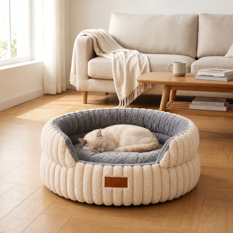 CAMA ANTIESTRES ERGONOMICA ANTIDESLIZANTE MASCOTAS 67 CM - 2