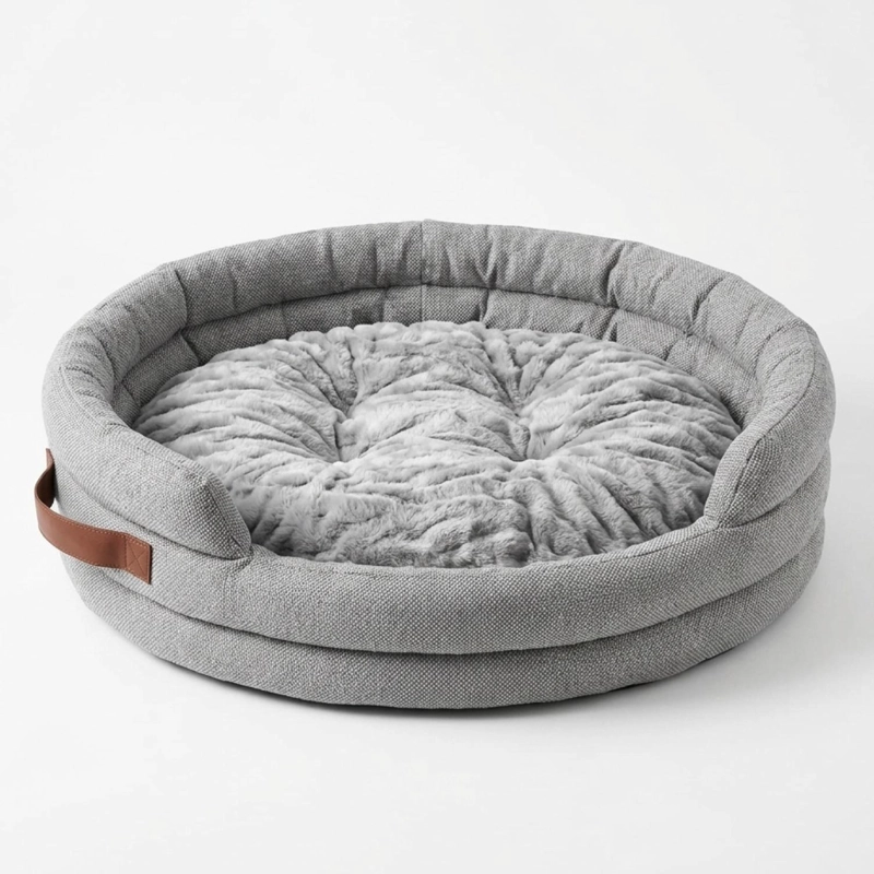 CAMA MASCOTAS 90CM SUAVE PERRO GATO SEGURIDAD ANTIDESLIZANTE - 1