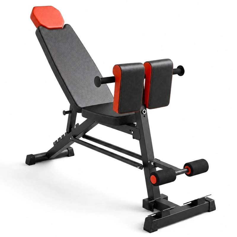 BANCO PESAS MULTIFUNCIONAL AJUSTABLE 7 NIVELES PLEGABLE GYM - 1