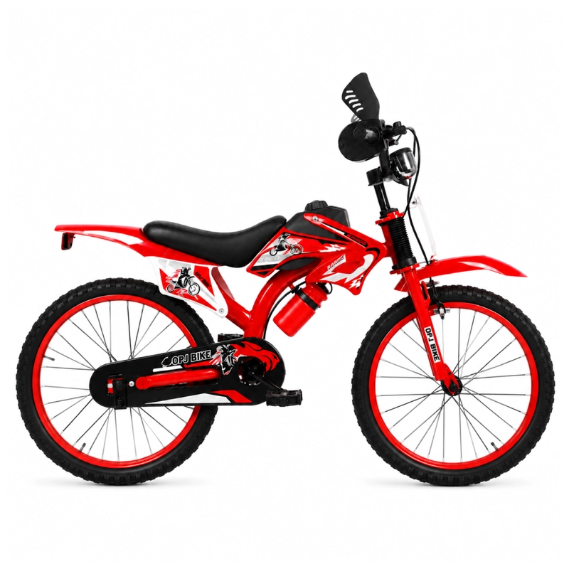 BICICLETA INFANTIL ARO 20 MOTOCROSS DEPORTIVA ROJA - 1