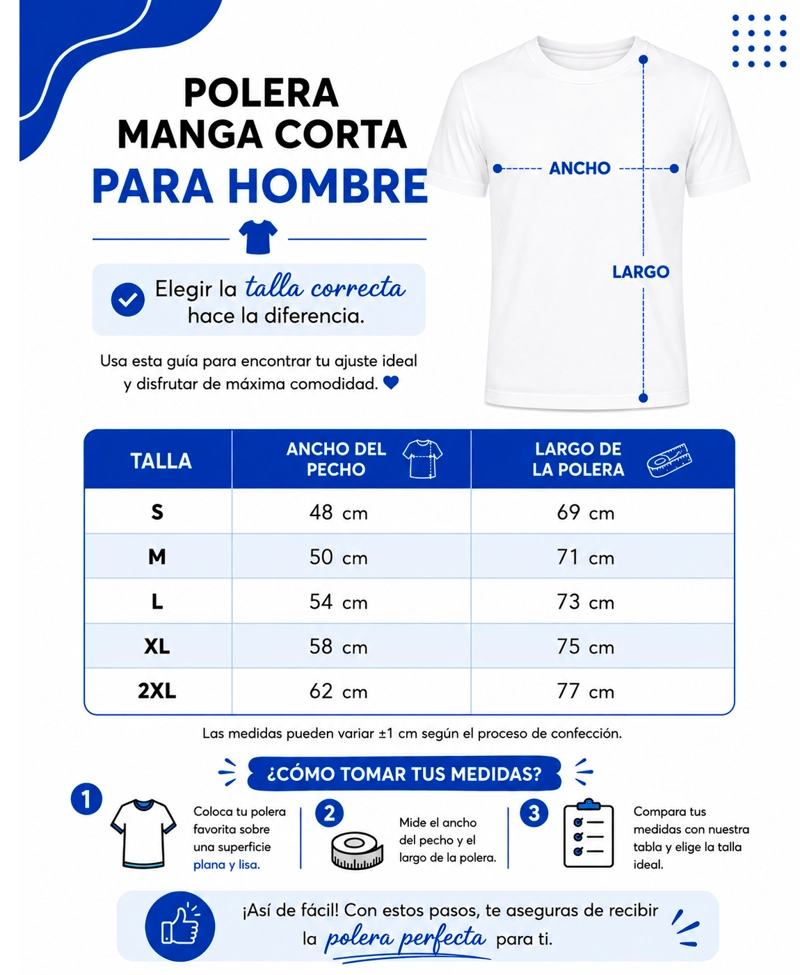 POLERA MANGA CORTA PARA HOMBRE ALGODON CUELLO REDONDO CLASICA PREMIUM - 2