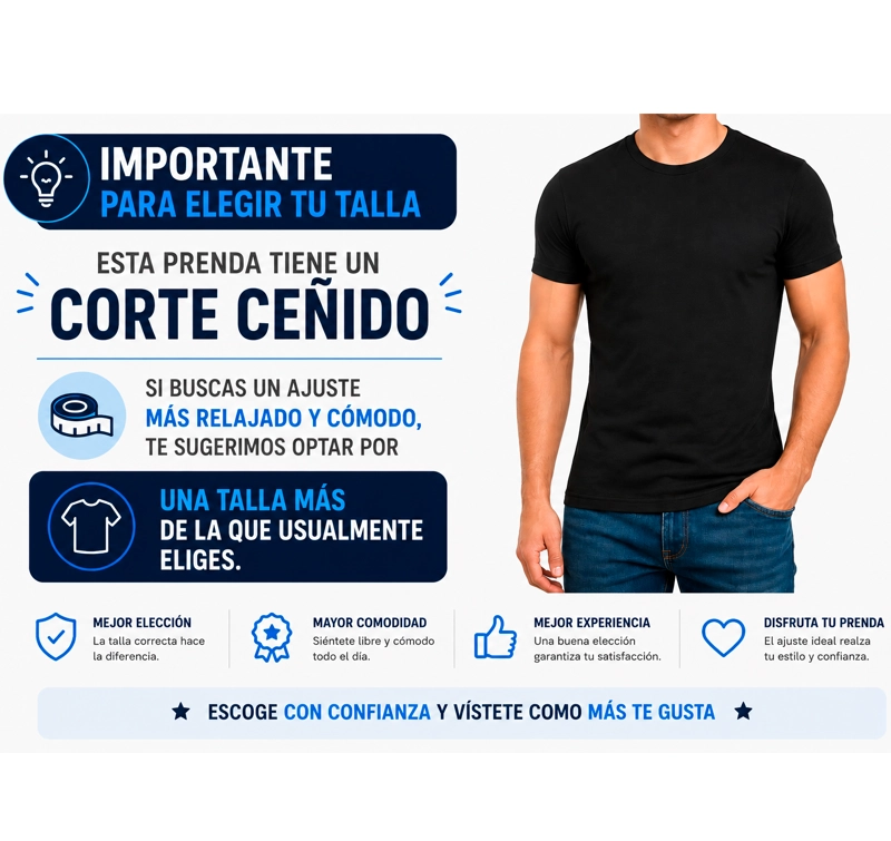 POLERA MANGA CORTA PARA HOMBRE ALGODON CUELLO REDONDO CLASICA PREMIUM - 3