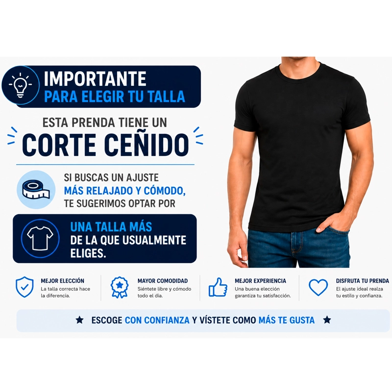 POLERA MANGA CORTA PARA HOMBRE ALGODON CUELLO REDONDO CLASICA PREMIUM - 3