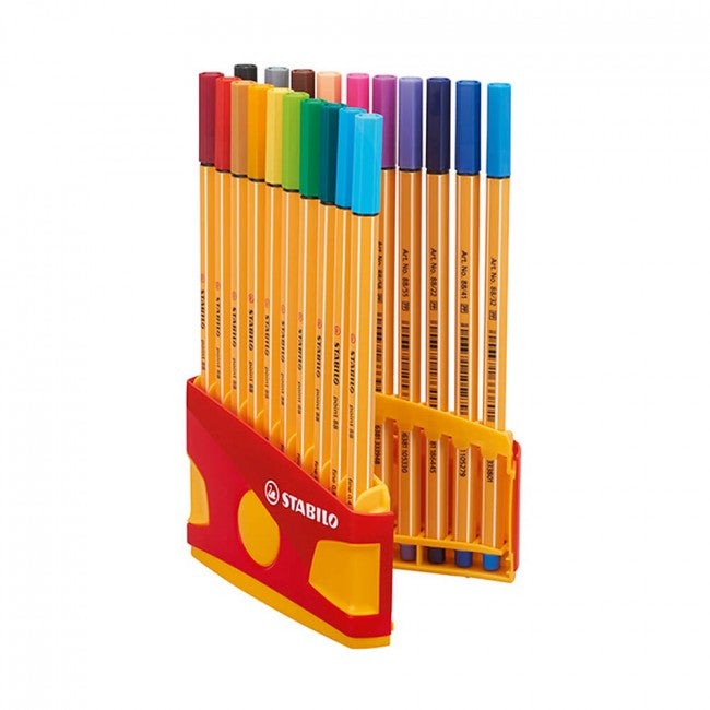 ESTUCHE 20 TIRALINEAS STABILO POINT 88 - 1