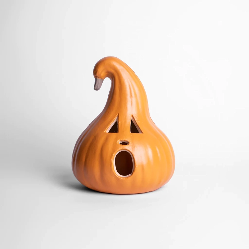 ADORNO CALABAZA CON LUZ LED 46X23CM F&M HALLOWEEN DECO - 1