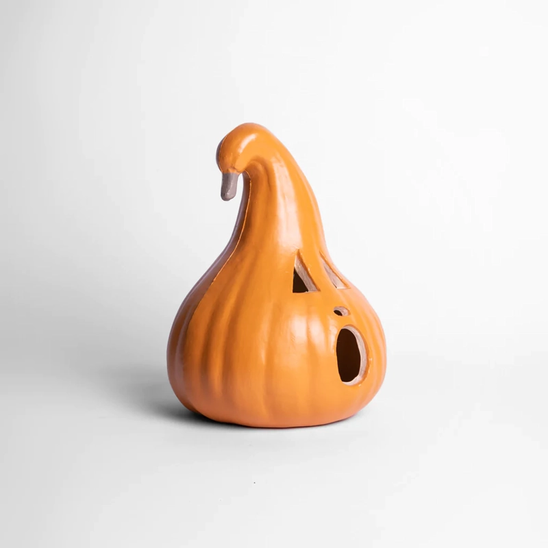 ADORNO CALABAZA CON LUZ LED 46X23CM F&M HALLOWEEN DECO - 2