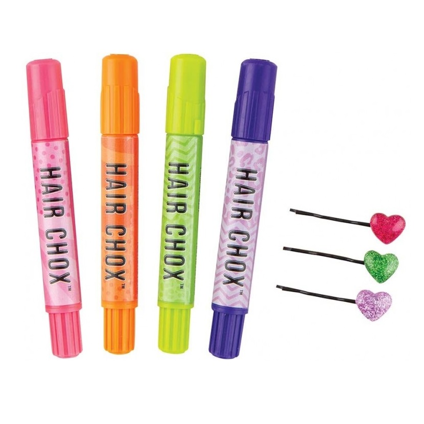 SET FASHION ANGELS 12167 ROSADO DE TINTURAS TEMPORALES HAIR CHOX - 2