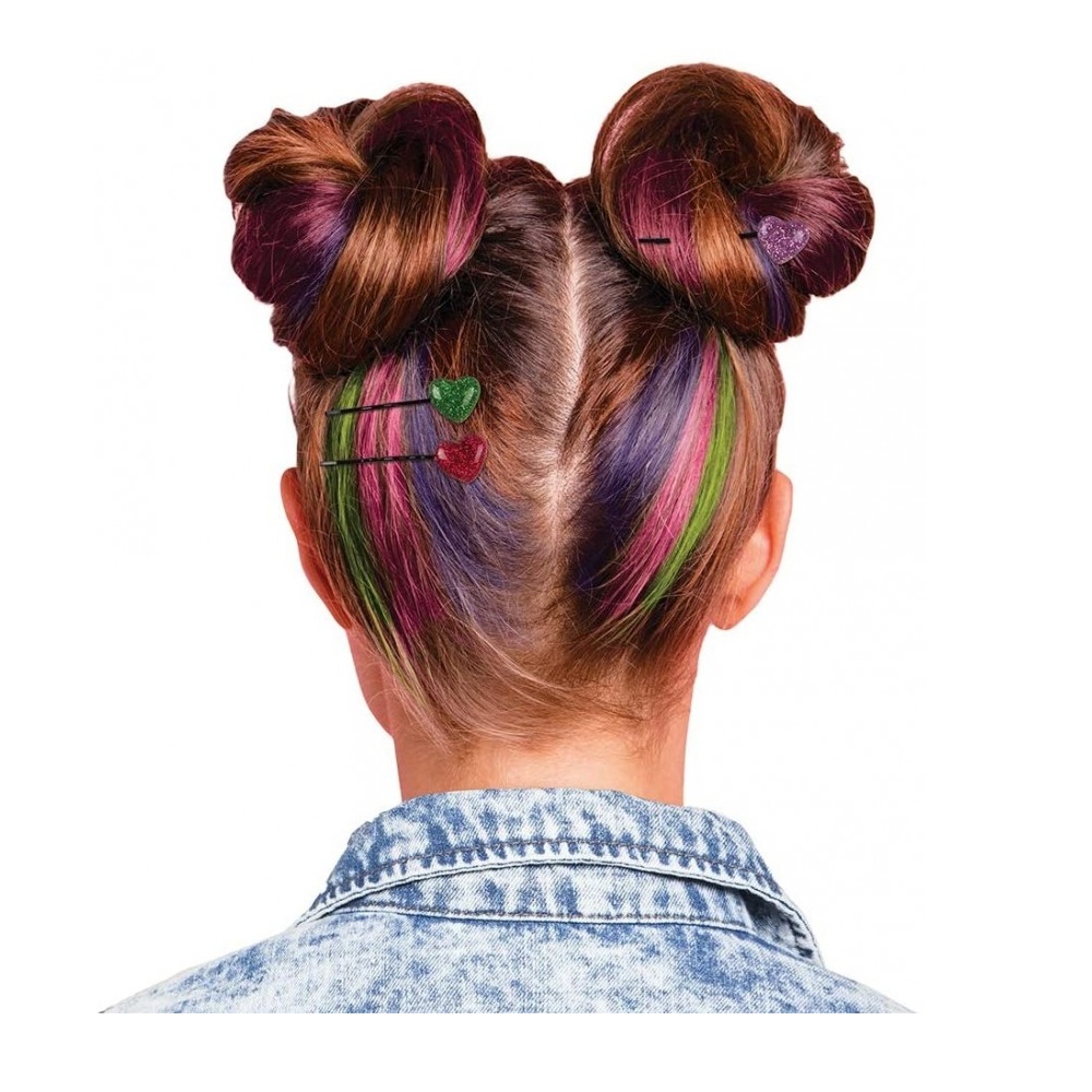 SET FASHION ANGELS 12167 ROSADO DE TINTURAS TEMPORALES HAIR CHOX - 4