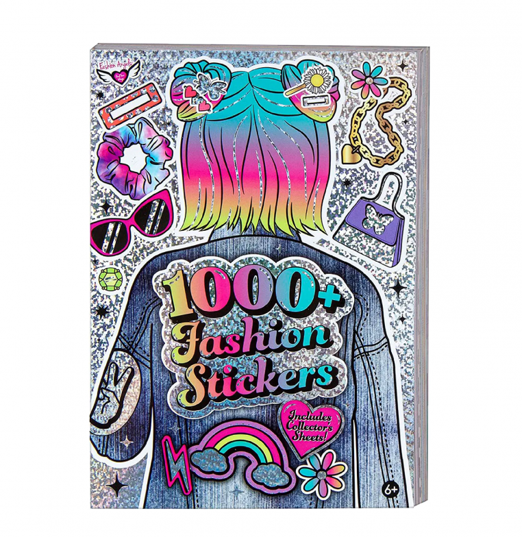 LIBRO CON 1000+ STICKERS FASHION ANGELS JUGUETE NIÑA - 1