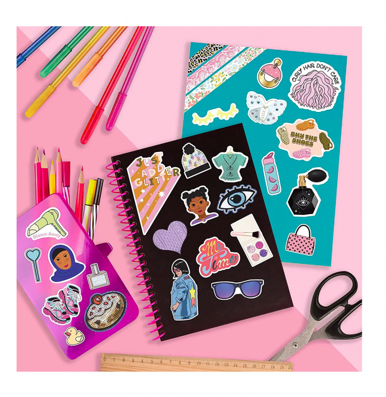 LIBRO CON 1000+ STICKERS FASHION ANGELS JUGUETE NIÑA - 4