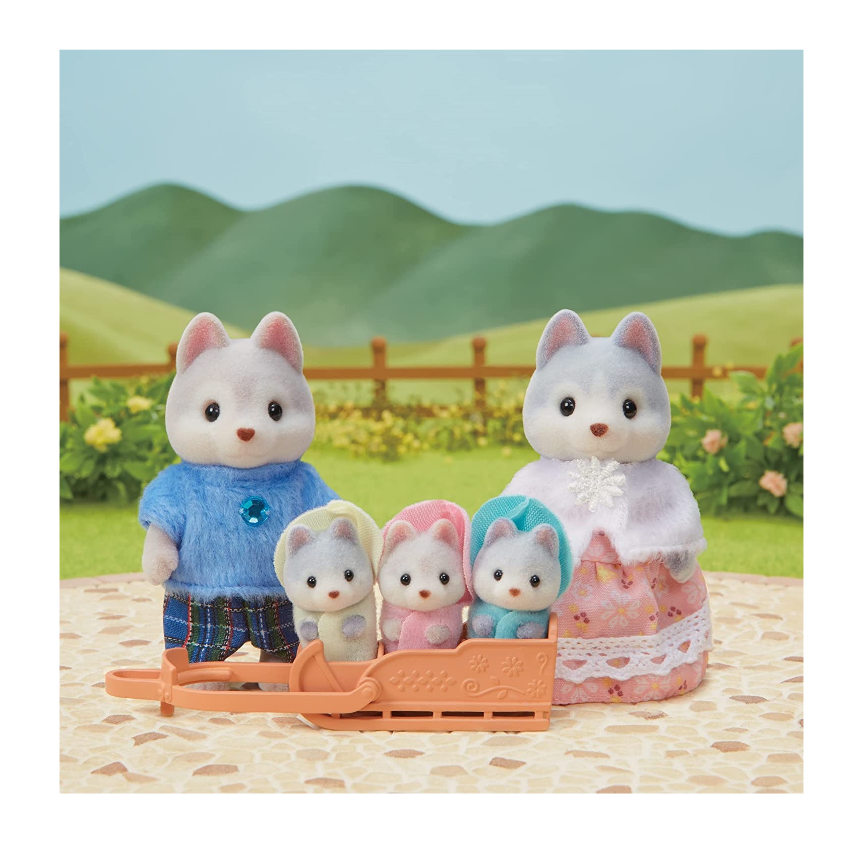 HUSKY FAMILY SYLVANIAN FAMILIES 5636 - 3