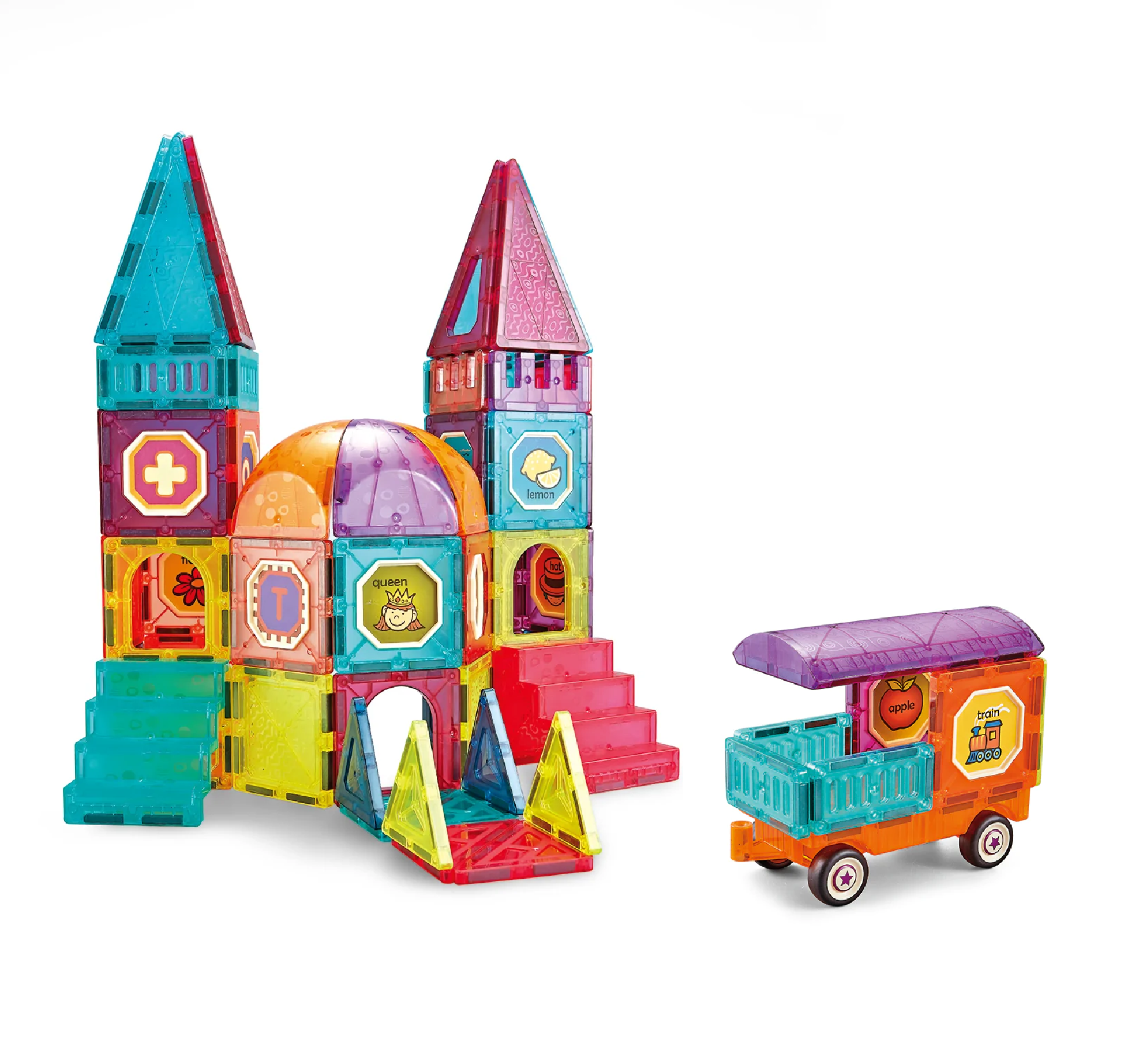 BLOQUES IMANES MAGNETICOS DIY CASTILLO 94 PIEZAS JUEGO - 2