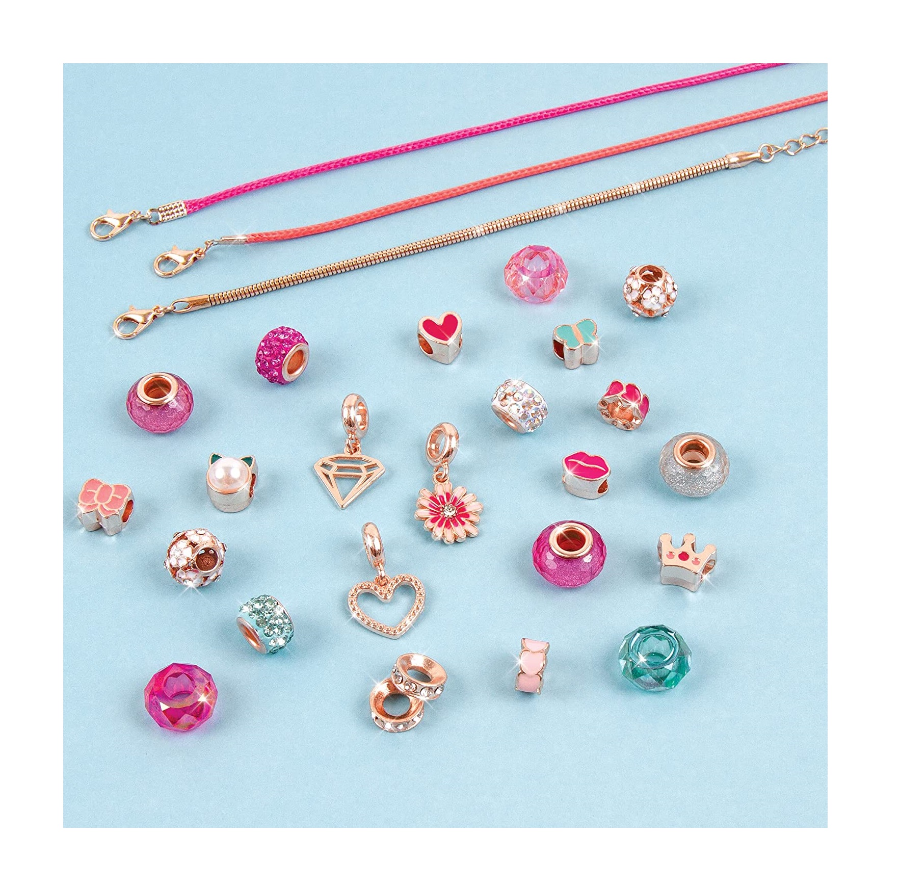 SET JOYAS ROSA MAKE IT REAL AMBAR PRINCESA PULSERAS JUGUETE NIÑAS - 2