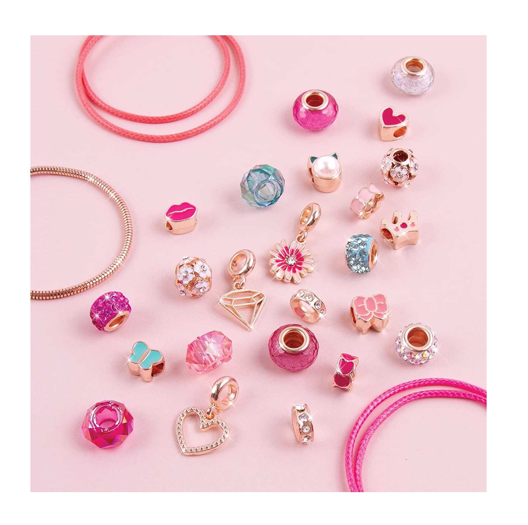 SET JOYAS ROSA MAKE IT REAL AMBAR PRINCESA PULSERAS JUGUETE NIÑAS - 3