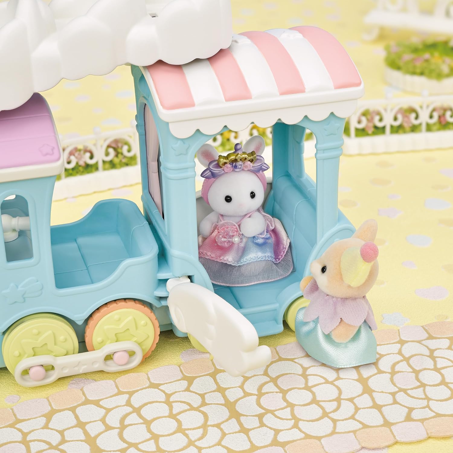 SYLVANIAN FAMILIES 5702 TREN ARCOÍRIS DE LAS NUBES JUGUETE - 3