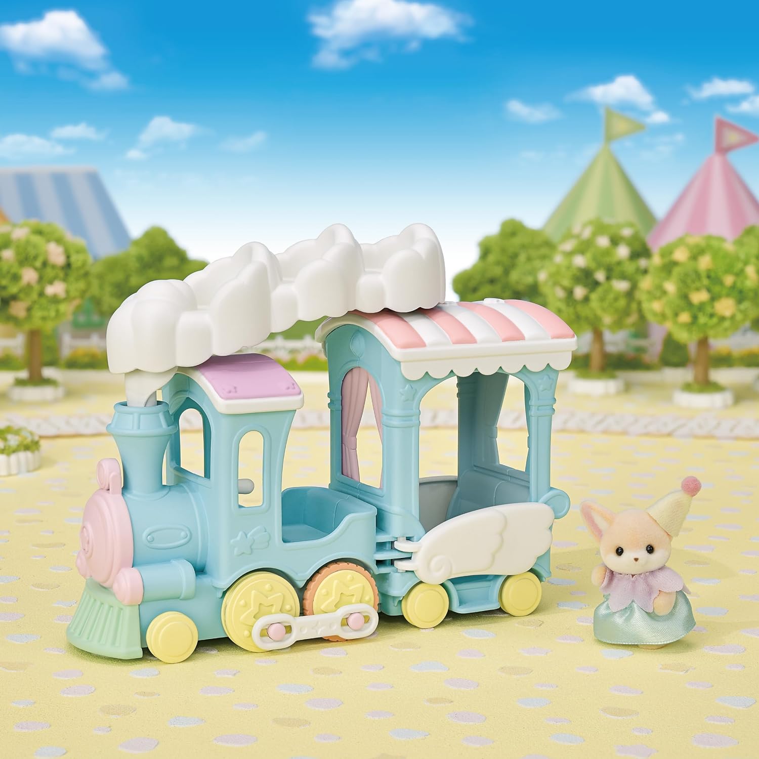 SYLVANIAN FAMILIES 5702 TREN ARCOÍRIS DE LAS NUBES JUGUETE - 4