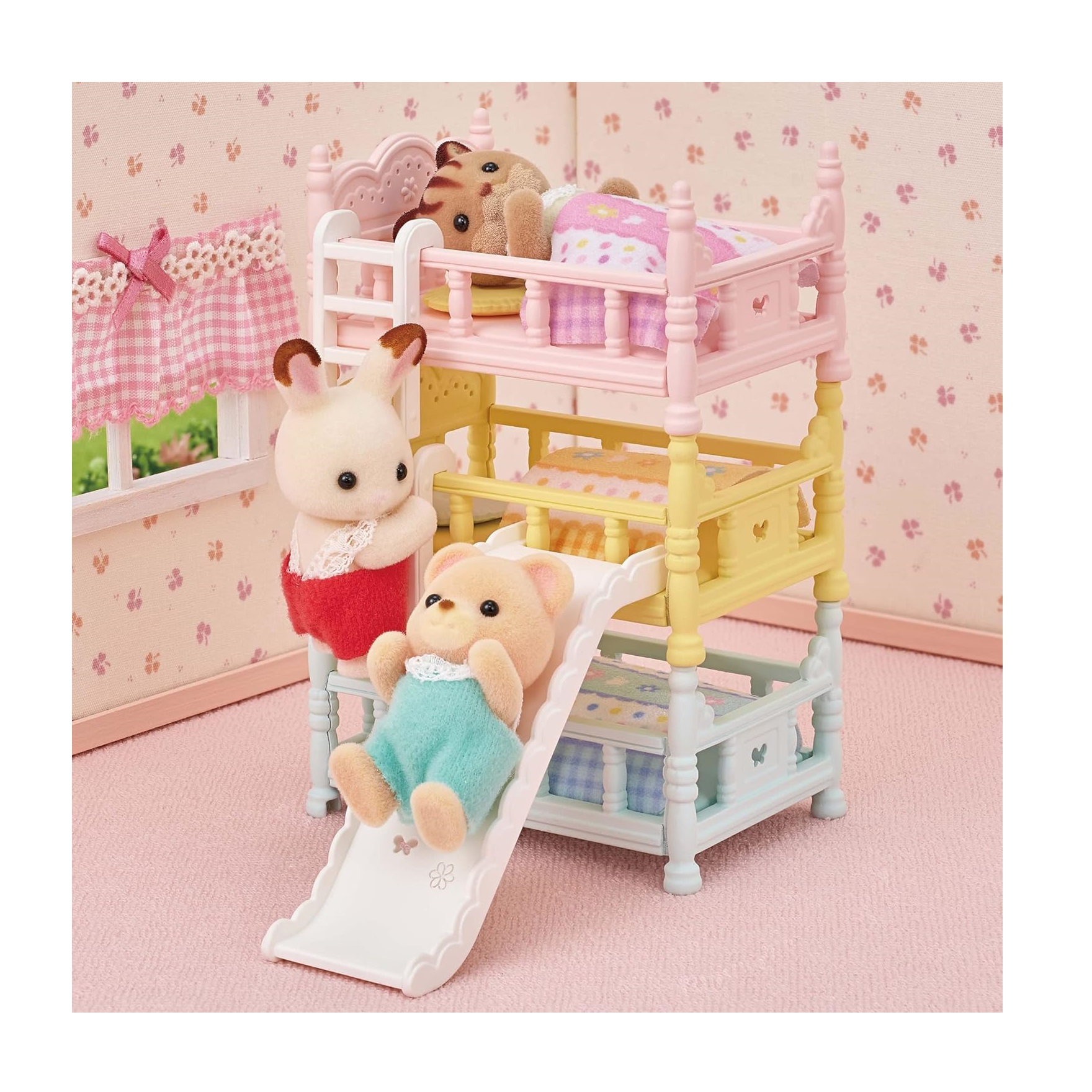 FIGURA COLECCIONABLE SYLVANIAN FAMILIES TRIPLE BUNK BEDS CAMAROTE 5741 JUGUETE - 4