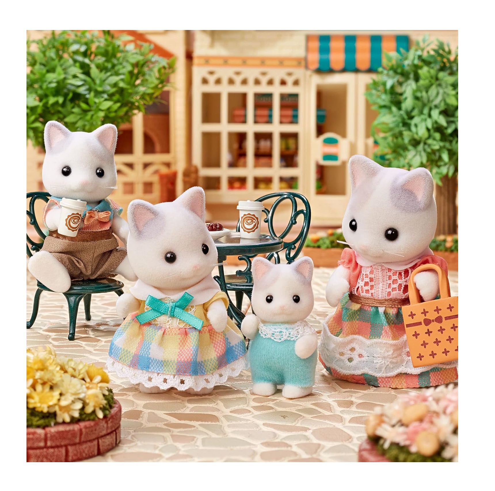 THE LATTE CAT FAMILY GATOS 5738 SYLVANIAN FAMILIES JUGUETE - 2