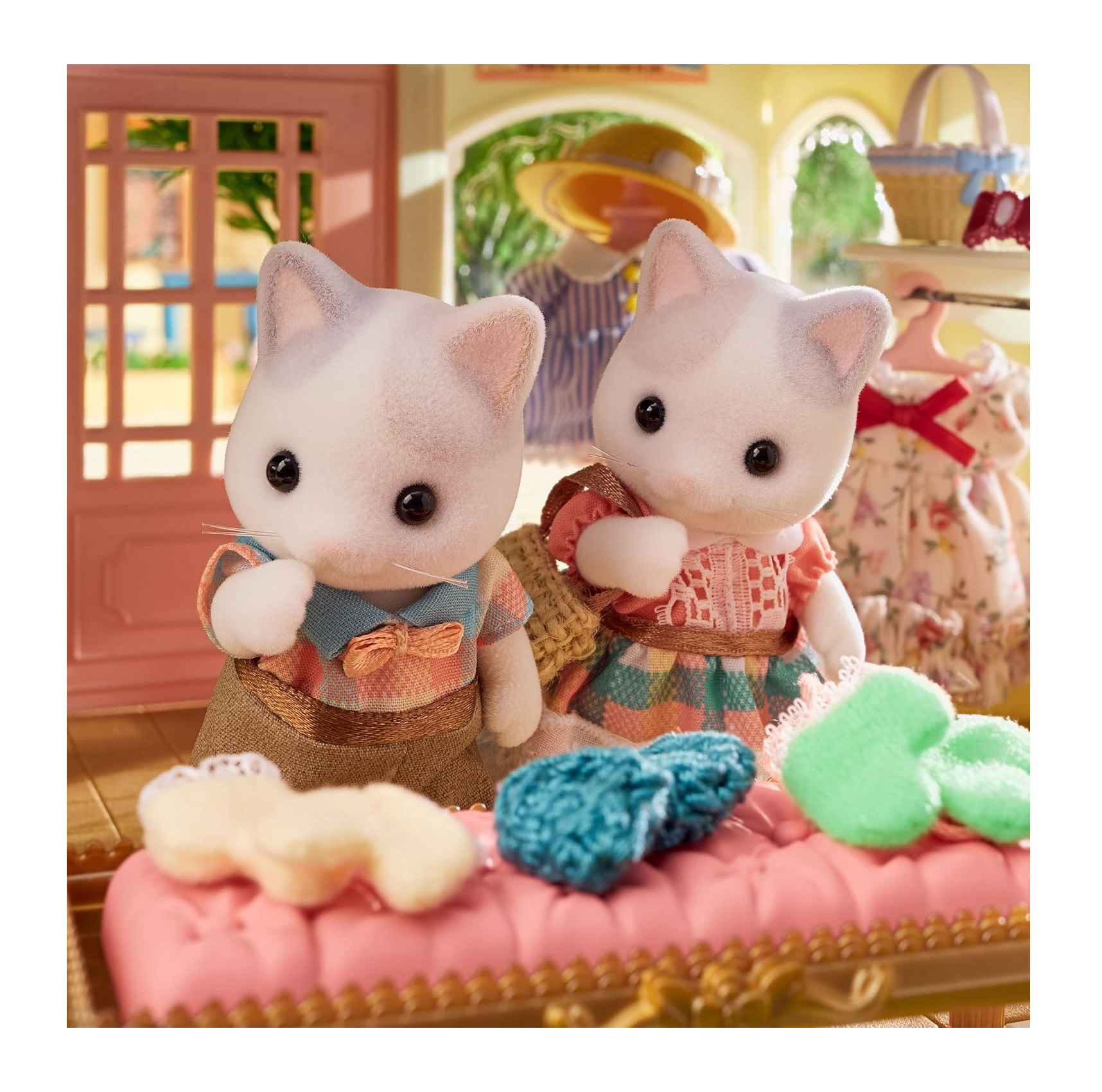 THE LATTE CAT FAMILY GATOS 5738 SYLVANIAN FAMILIES JUGUETE - 3