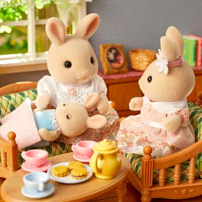 MILK RABBIT FAMILY CONEJOS 5706 SYLVANIAN FAMILIES - 3