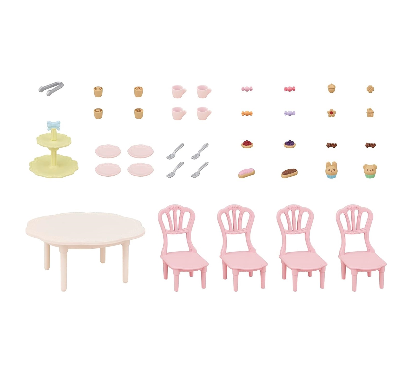 SWEETS PARTY SET FIESTA 5742 SYLVANIAN FAMILIES JUGUETE - 3