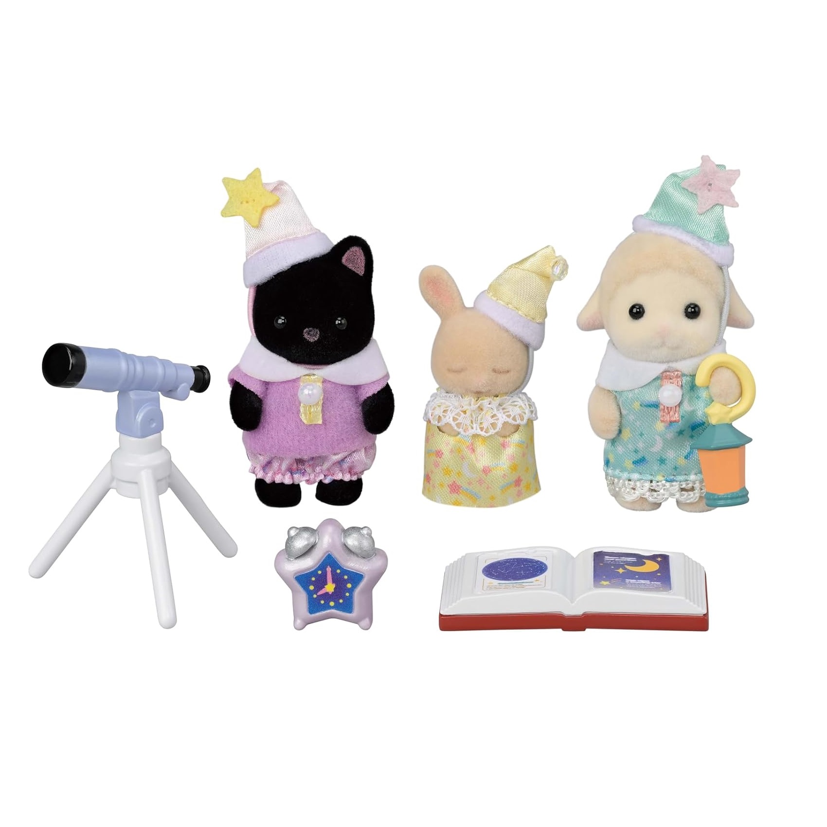 FIGURA COLECCIONABLE SYLVANIAN FAMILIES NURSERY FRIENDS SLEEPOVER PARTY TRIO 5750 - 2