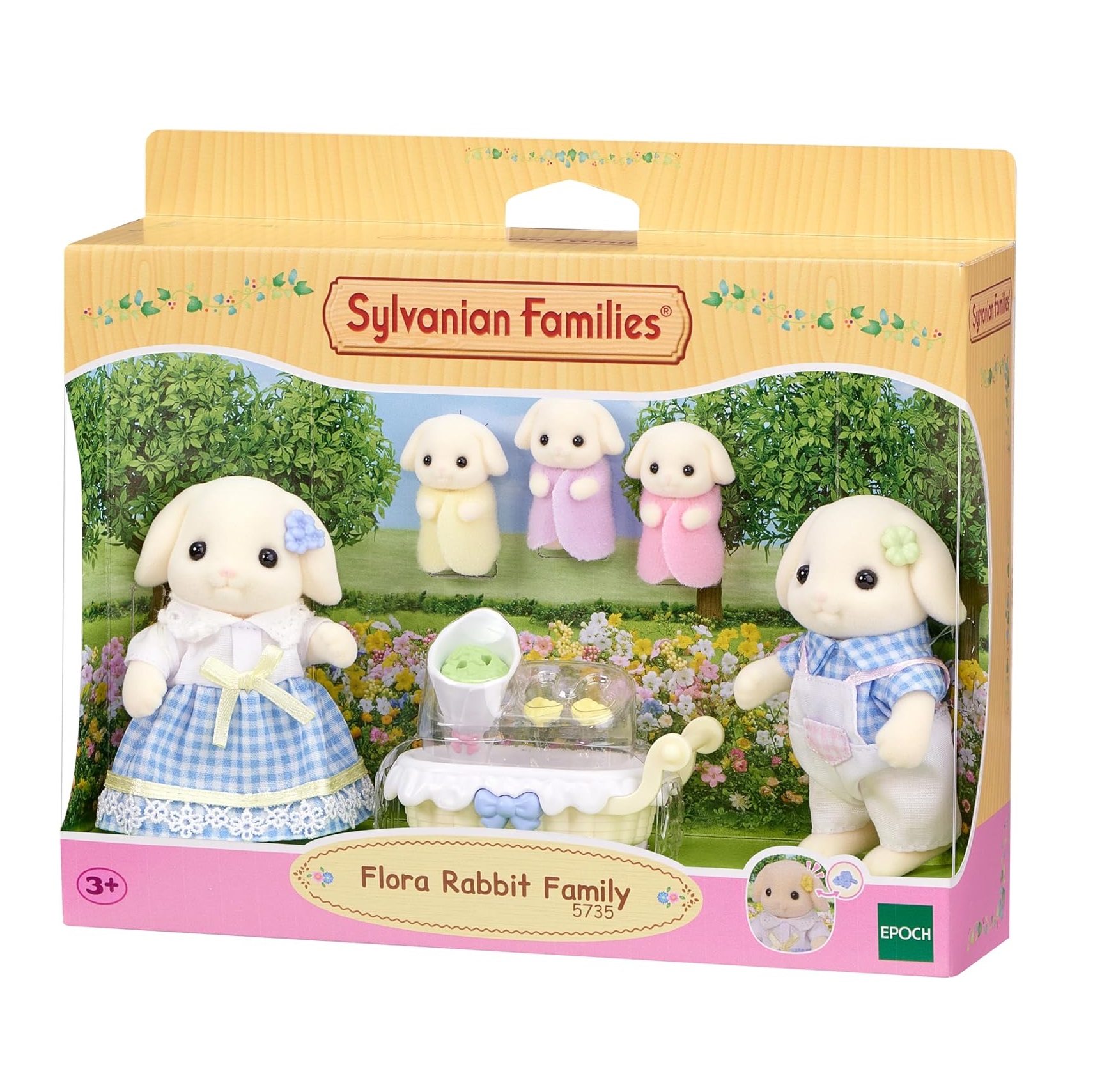 FLORA RABBIT FAMILY CONEJO 5735 SYLVANIAN FAMILIES JUGUETE - 1