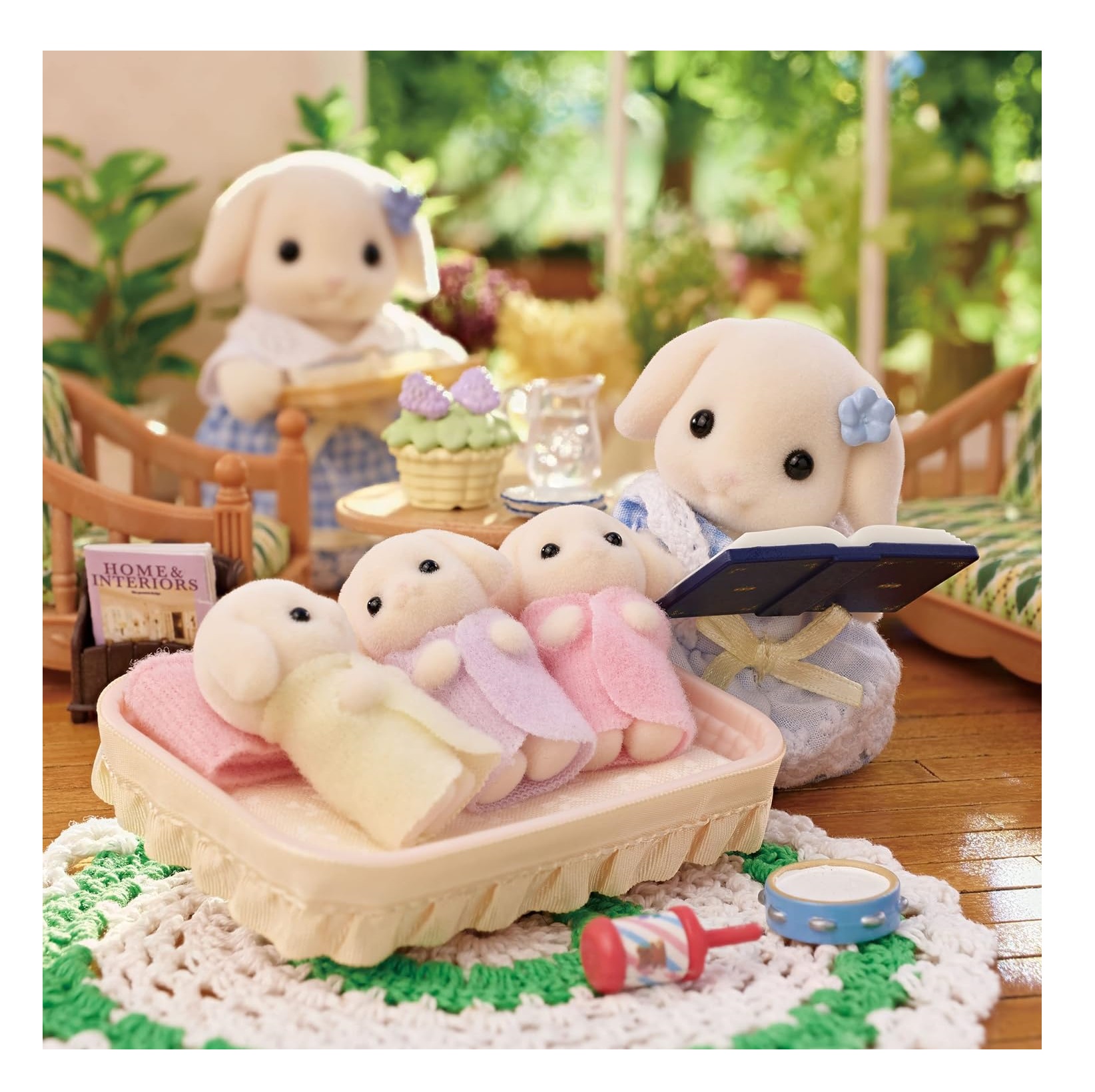 FLORA RABBIT FAMILY CONEJO 5735 SYLVANIAN FAMILIES JUGUETE - 3