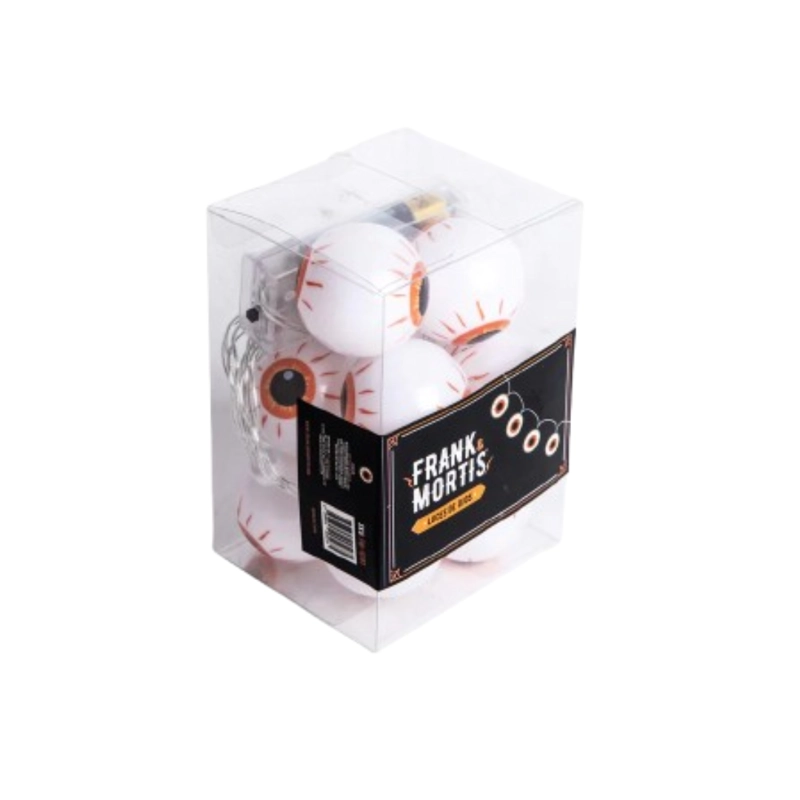 CADENA DE LUCES LED OJOS 165 CM DECORACION HALLOWEEN F&M