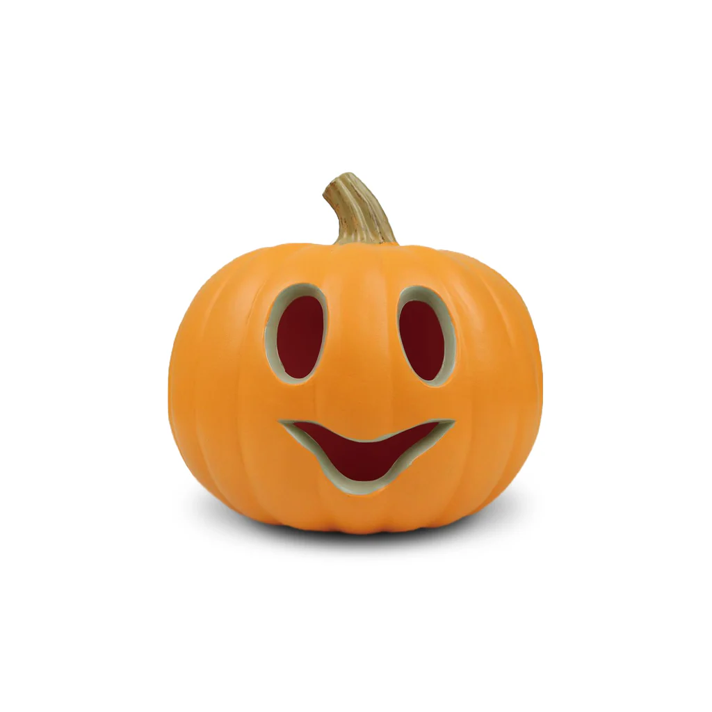 CALABAZA CON LUZ LED 23X22CM DECORACION HALLOWEEN