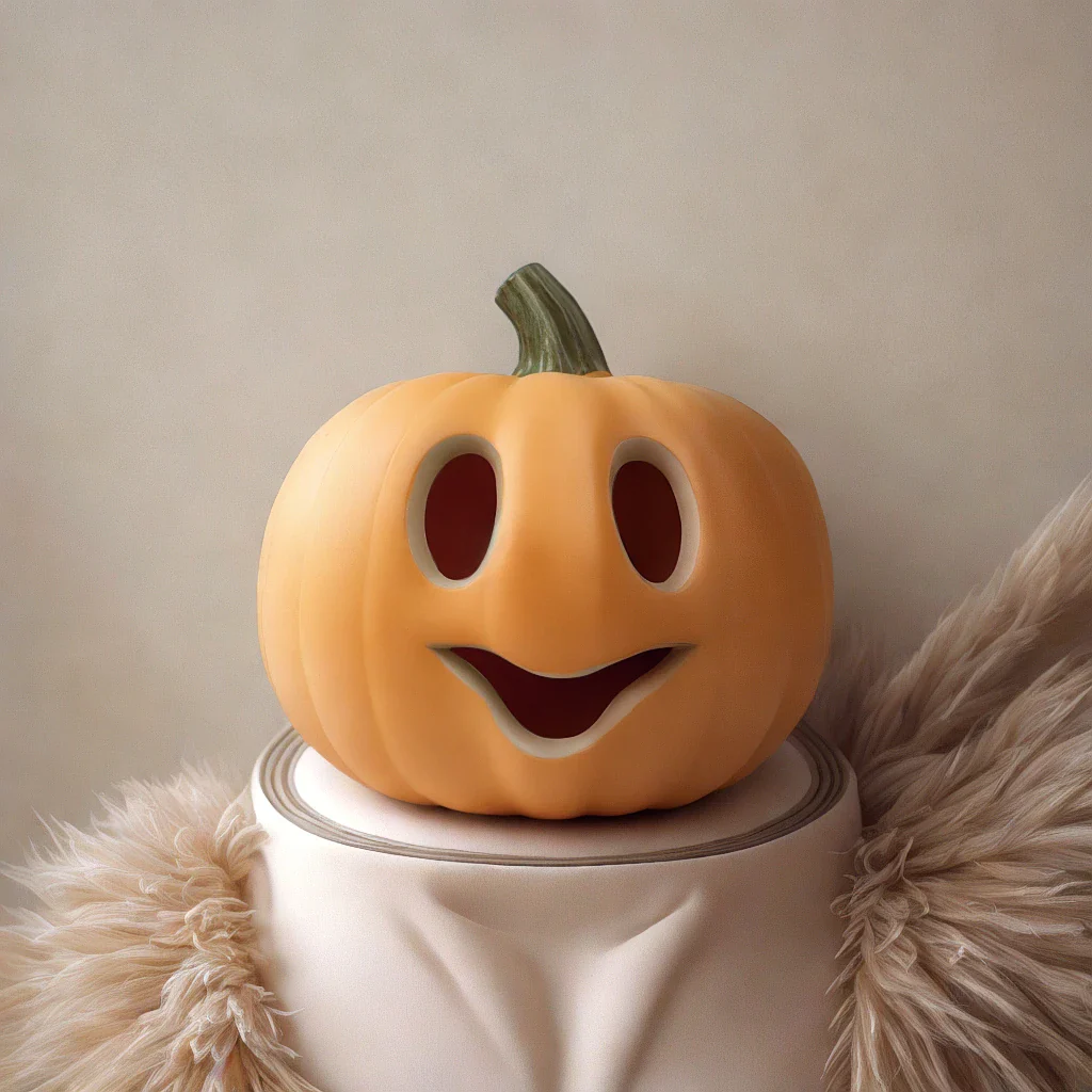 CALABAZA CON LUZ LED 23X22CM DECORACIÓN HALLOWEEN - 2