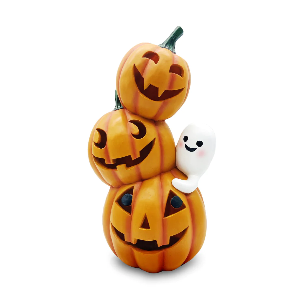 CALABAZA FANTASMA LUZ LED 38CM DECORACIÓN HALLOWEEN - 1