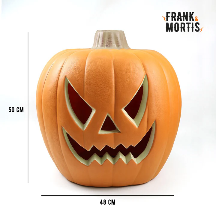 CALABAZA GIGANTE 50X48CM CON LUZ LED DECO HALLOWEEN F&M - 2