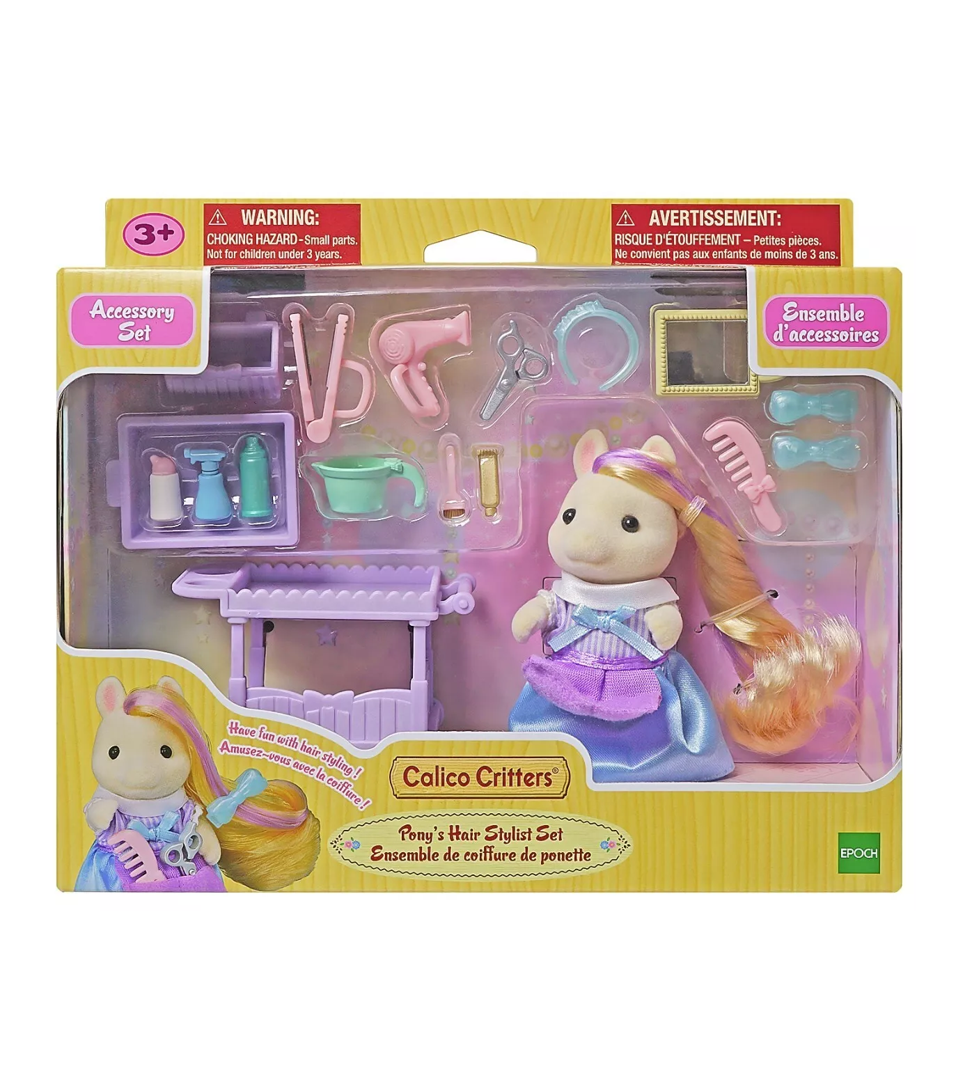 FIGURA COLECCIONABLE SYLVANIAN FAMILIES ESTILISTA PELO PONY TERNURINES - 1
