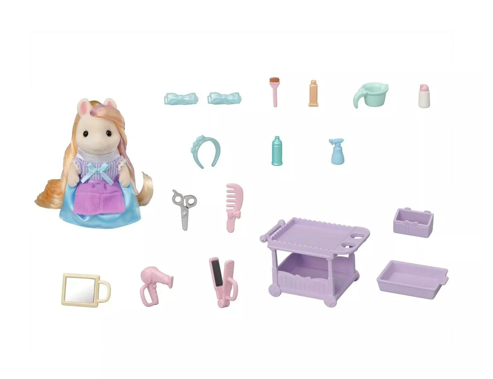 FIGURA COLECCIONABLE SYLVANIAN FAMILIES ESTILISTA PELO PONY TERNURINES - 2