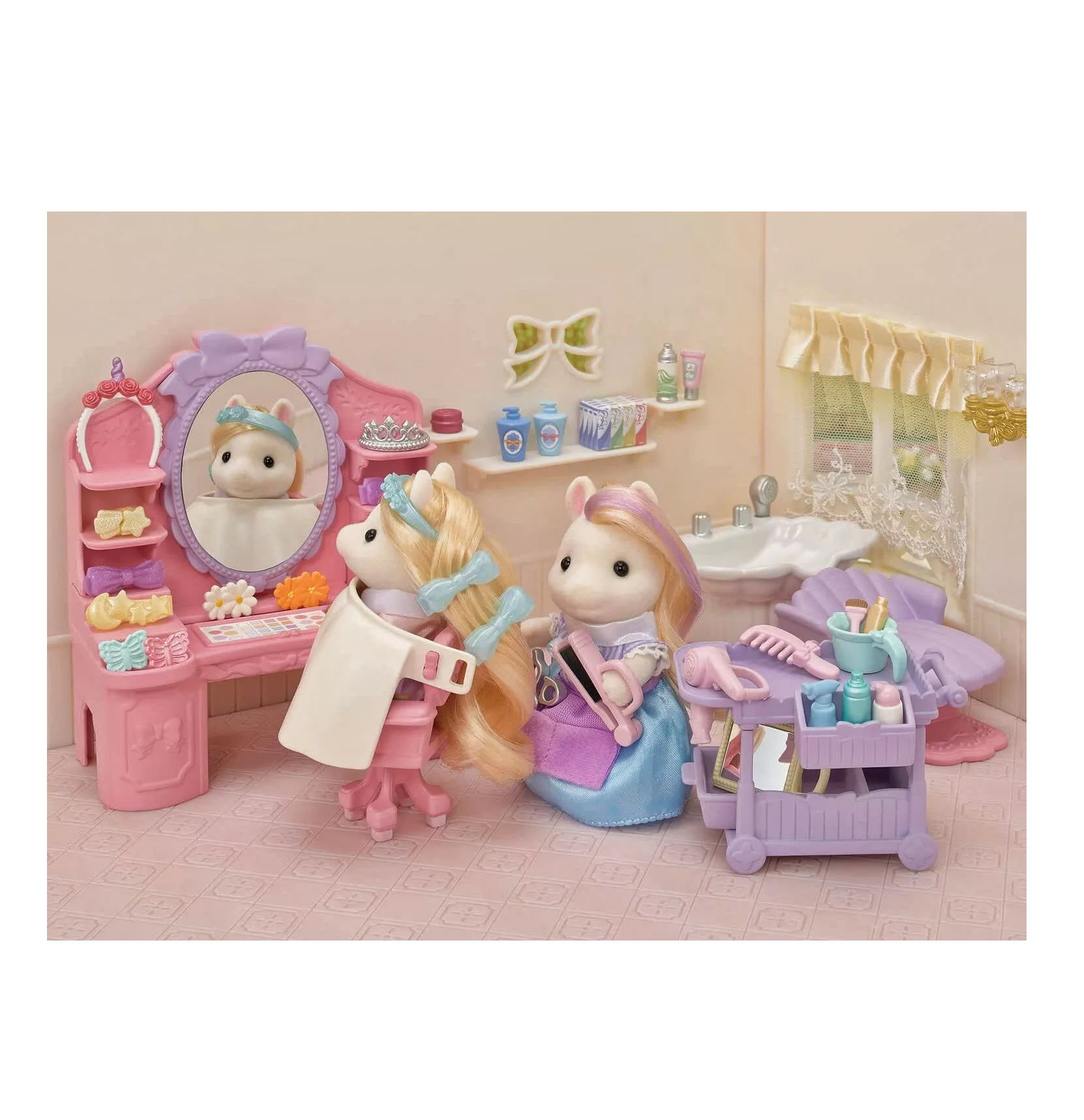 FIGURA COLECCIONABLE SYLVANIAN FAMILIES ESTILISTA PELO PONY TERNURINES - 4