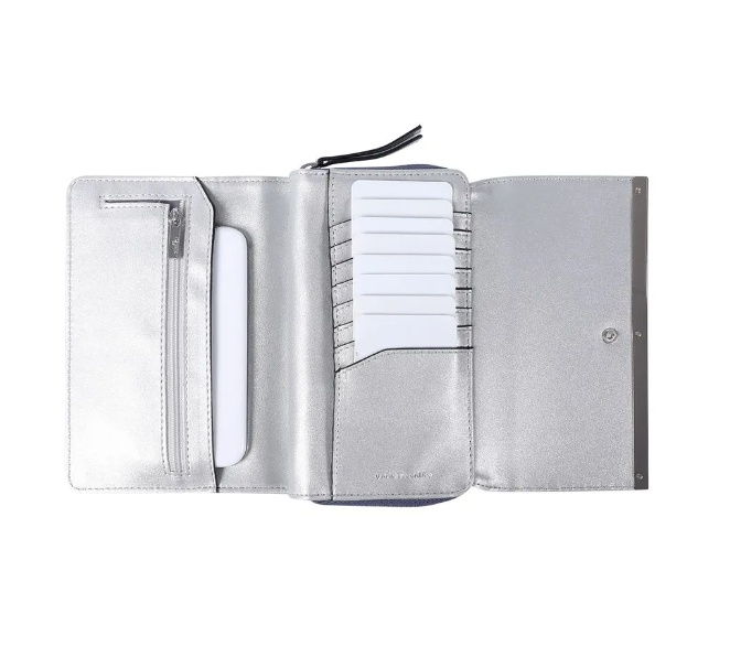 BILLETERA CON PORTA TARJETAS GRIS MUJER TOTTO - 3