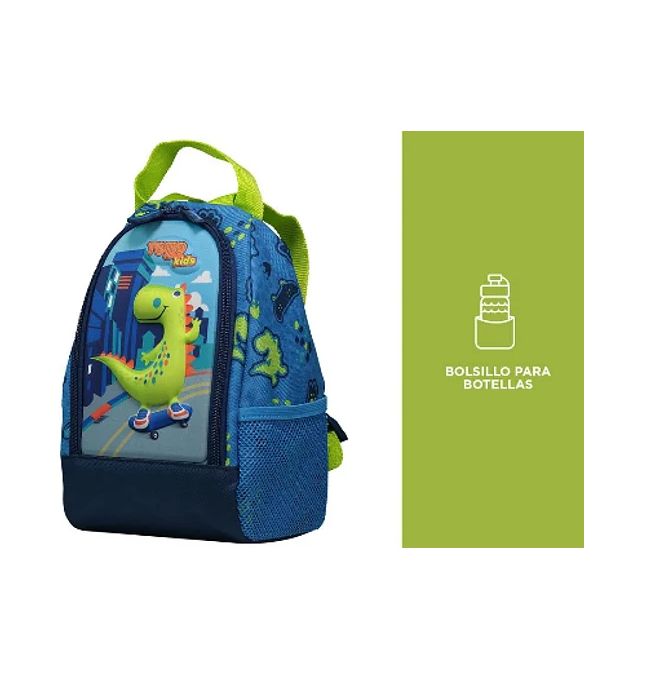 LONCHERA ESCOLAR PARA ALMUERZOS TOTTO DINOSAURIO NIÑOS/AS - 2