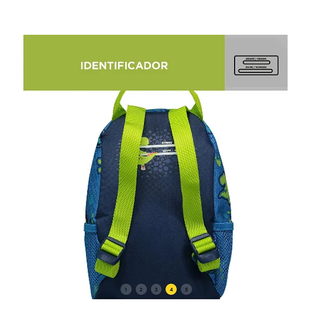 LONCHERA ESCOLAR PARA ALMUERZOS TOTTO DINOSAURIO NIÑOS/AS - 3
