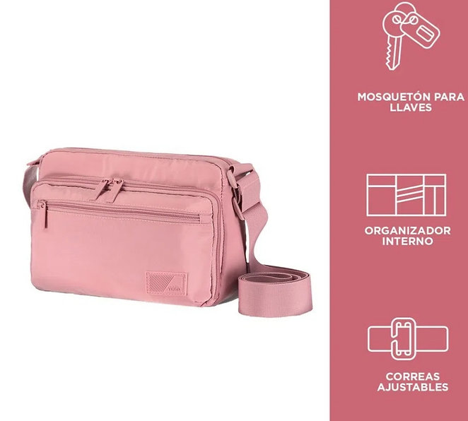 BOLSO CARTERA AMSU ROSADO MUJER TOTTO - 3