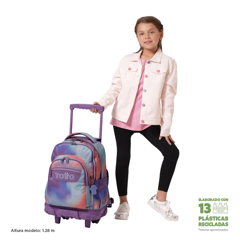 MOCHILA CON RUEDAS ESCOLAR TOTTO RUE BOMPER NIÑOS/AS - 2