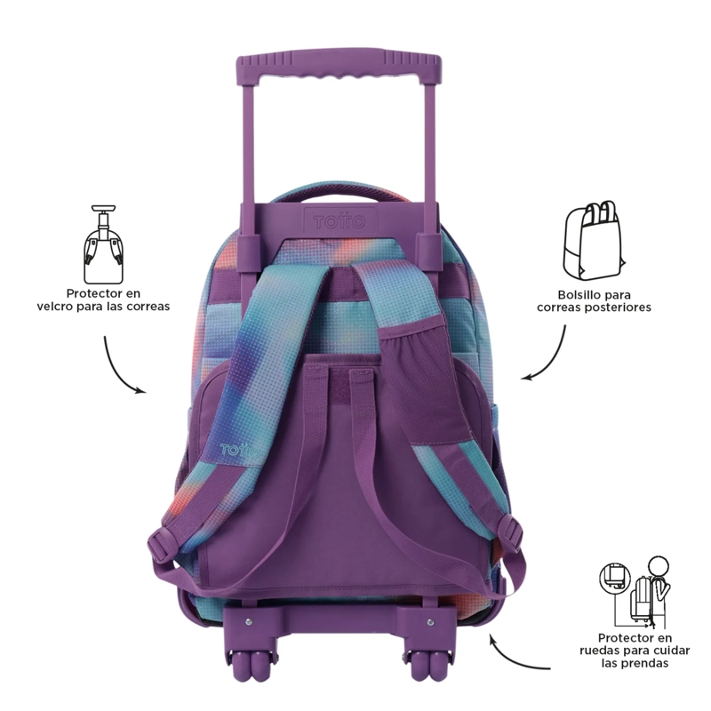 MOCHILA CON RUEDAS ESCOLAR TOTTO RUE BOMPER NIÑOS/AS - 4