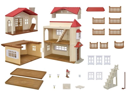 CASA CON LUCES Y ATICO SECRETO SYLVANIAN FAMILIES 5708 - 2