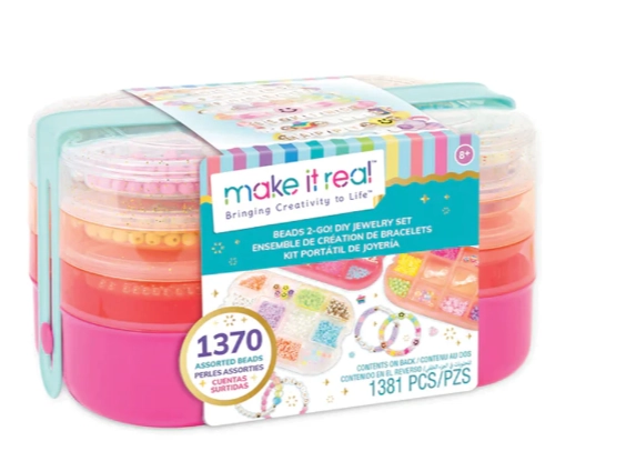 SET CREAR Y ARMAR JOYAS MAKE IT REAL 1370 CUENTAS - 1