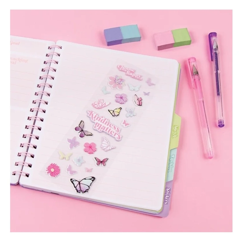 CUADERNO ORGANIZADOR AGENDA TAPA DURA MAKE IT REAL LILA ROSA - 3